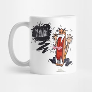 Angry Boss Screaming Deadline Mug